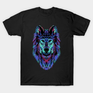 Wolf colorful T-Shirt